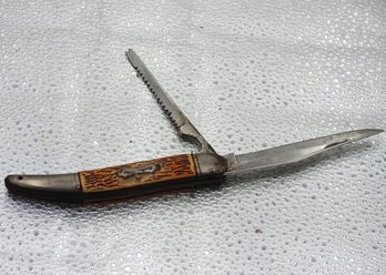 Vintage 9 Inch Fish King 2 Blade Folding Knife