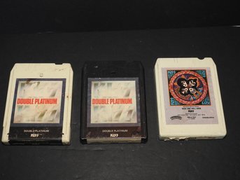 Lot Of 3 Kiss 8 Track Tapes