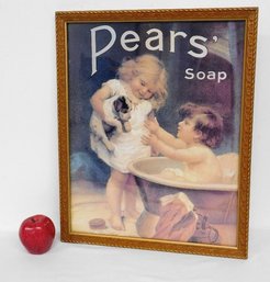Framed Advertisement For Pears Soap C.1900 Style