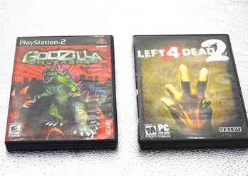 Video Game Lot Godzilla & Left 4 Dead