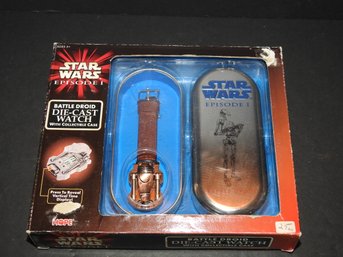Limited Edition Never Used Star Wars Battle Droid Diecast Watch