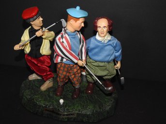 Working The 3 Stooges Golfing Animatronic Display With Sound