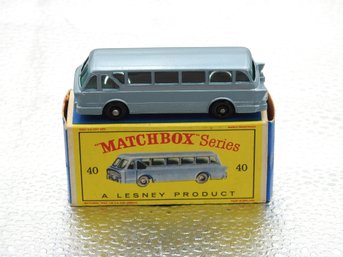 1960s Lesney Matchbox Royal Tiger Coach Diecast Car In Orig. Box