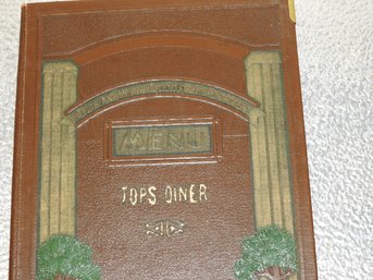 Old Tops Diner Menu Advertising Piece - Neat History