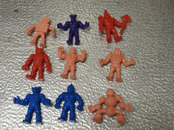 Lot Of 9 Vintage MUSCLE Men Action Figure Toys