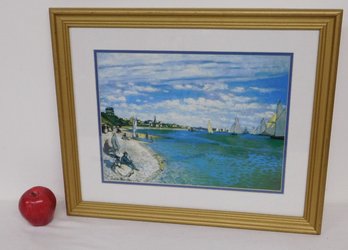 A Claude Monet Print - The Regatta At Saint Adresse'