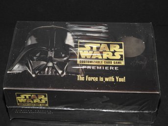 1995 Sealed Box Of Star Wars Customizable Card Game Limited Edition