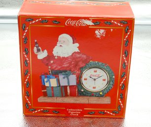 Never Used Coca Cola Santa Claus Christmas Clock