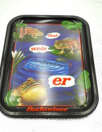 Vintage Budweiser  Frogs Metal Beer Tray