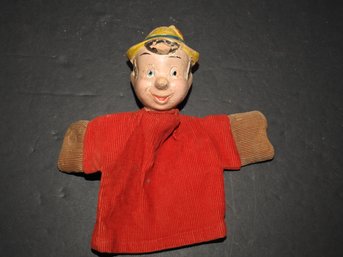 1940s Walt Disney Pinocchio Hand Puppet