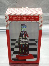 Vintage Large Heavy Coca Cola Cast Iron Doorstop