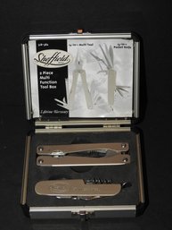 New Sheffield Pocket Knife & Tool Knife In Nice Case