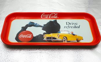 Coca Cola Drive Refreshed Metal Serving Tray