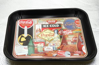 Vintage Coca Cola Through The Years Metal Serving Tray