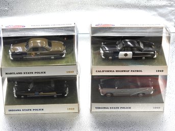 Lot CC-1 Of 1/43 State Trooper Diecast Police Cars White Rose Collectibles