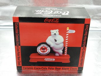 Never Used Vintage Coca Cola Polar Bear Alarm Clock