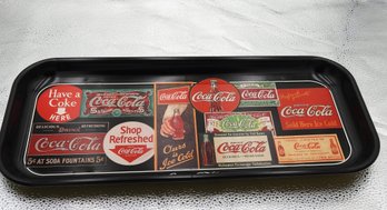 Vintage Coca Cola Sign Art Metal Serving Tray