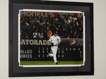 22 X 26 NY Yankees Mariano Rivera Last Charge To The Mound Actual Framed Photo