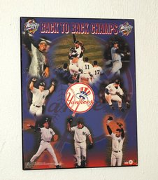 16 X 20 NY Yankees Back To Back World Series Wall Plaque