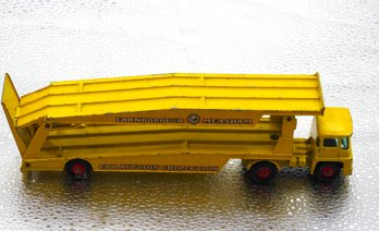 Old Lesney Matchbox Yellow Car Carrier 8 Inch