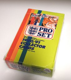 Sealed Box Of 1990 Soccer Cards 30 Packs