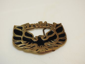 Vintage Brass Pontiac Firebird Belt Buckle