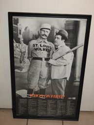 In Frame 36 Inch Abbott & Costello Whos On First Poster