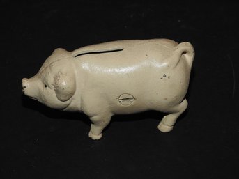Old Cast Iron Piggy Bank