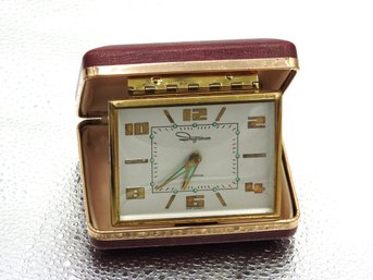 Vintage Brass Ingram Travel Alarm Clock