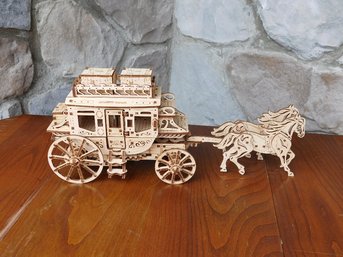 Another Amazing 3D Model - This One Of A Wild West Stagecoach & Horses From The 1800's