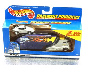 1990s Hot Wheels Pavement Pounders With Flames Diecast