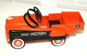 Vintage 1955 Dump Truck Pedal Car Replica 8 Inches Heavy Diecast