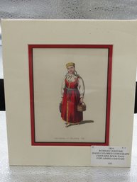 Circa 1834 Russia Costume Litho Russia Plate 62