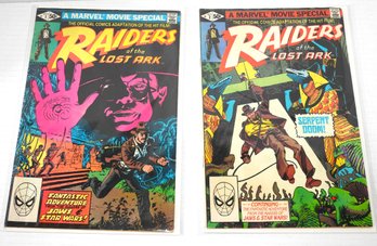 Marvel #1 & #2 Raiders Of The Lost Ark Comic Book Bagged & Boarded