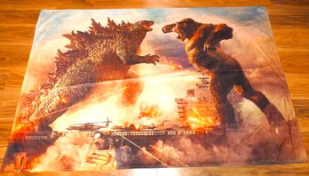 38 X 48 Godzilla Vs King Kong Cloth Banner