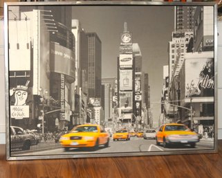 40 X 55 Amazing New York City Print With Metal Frame