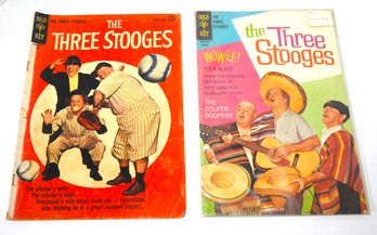Lot Of 2 Old 3 Stooges Comic Books