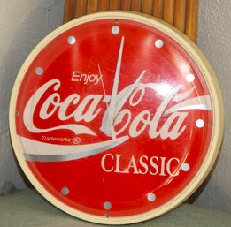 Vintage Working 14 Inch Coca Cola Wall Clock