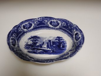 Antique 9 Inch Flow Blue Wedgwood Serving Bowl No Chips