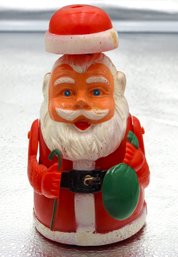 Old Santa Claus Push Down Motorized Toy