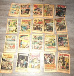 Big Lot Of Vintage Coverless Comic Books Batman Superman & More    JJ