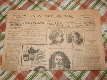 Circa 1898 New York Journal ARMED PEASANTS ATTACK MILAN Newspaper