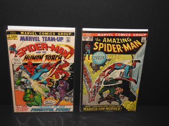 Lot Of Marvel #2  &  #108 Spiderman Comic Books Bagged & Boarded