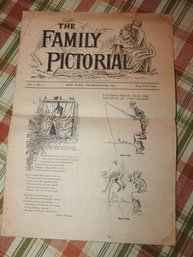 Circa 1893 The Family Pictorial Thanksgiving Edition Newspaper