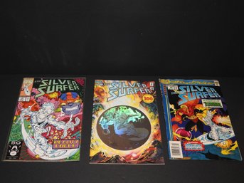 Lot Of The Silver Surfer Comic Books Holographic Cover