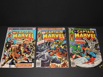 Lot Of Vintage Captain Marvel Comic Books