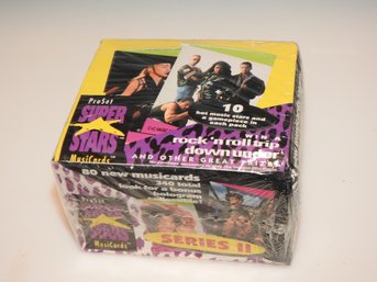 Sealed Box Of 1991 Super Star Music Trading Cards 36 Packs