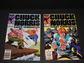 Lot Of 2 Vintage Chuck Norris Comic Books