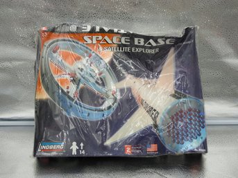 Sealed Large Space Base & Satellite Plastic Model Kit