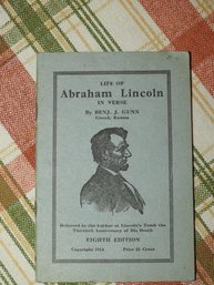 Circa 1914 Life Of Abraham Lincoln